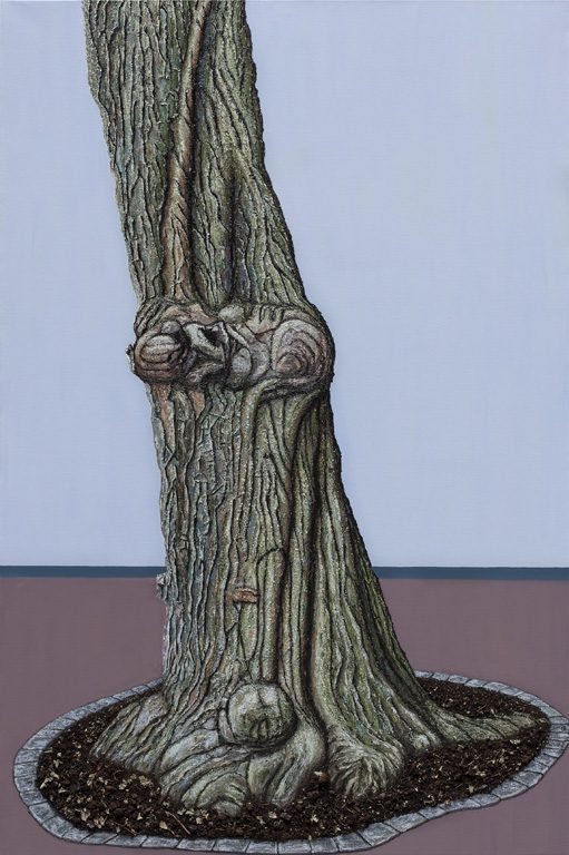 'L' arbre', huile sur toile, 130 cm x 195 cm, 2014