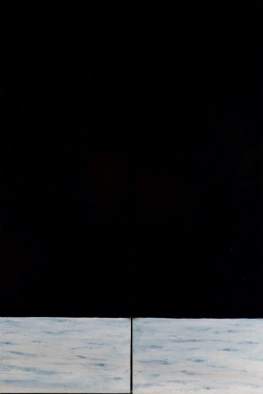 'Triptyque fermé', huile sur panneaux de bois, 80 cm x 120 cm, 2015
