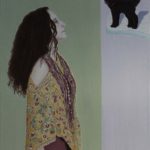 Le Chat noir, huile sur toile, 65 cm x 50 cm, 2019